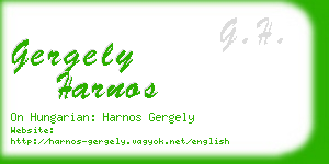 gergely harnos business card